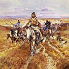 Charles Marion Russell When the Plains Were His painting
